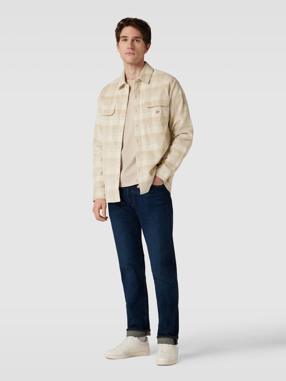

Джинсы прямого кроя с пятью карманами Levi's, темно-синий