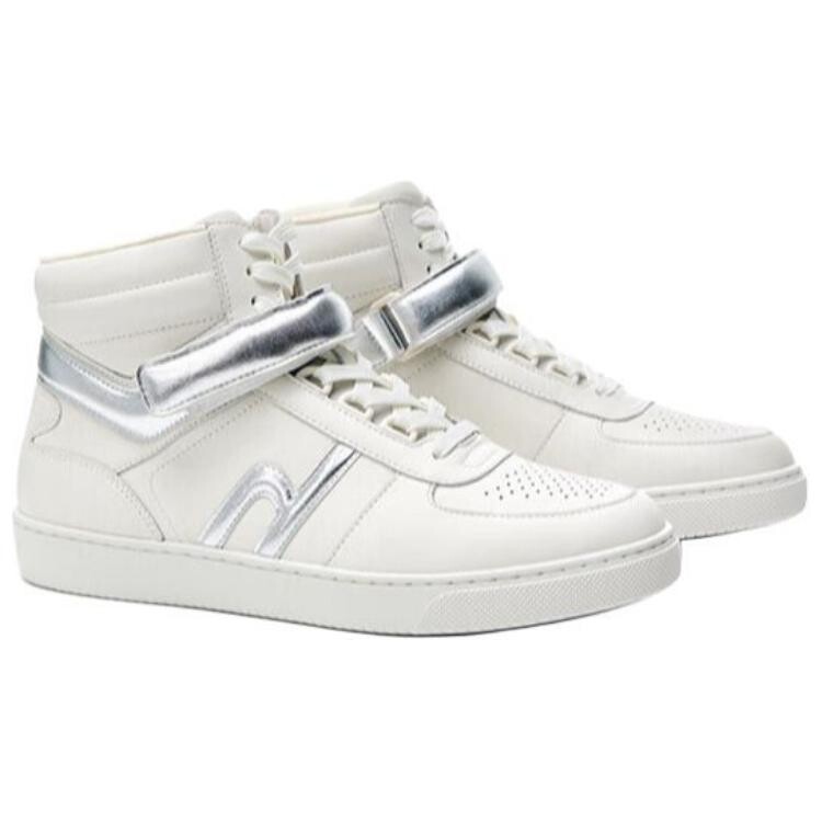 Кеды, скейтборд обувь женская высокая Hazzys, цвет Silver White — фото 4