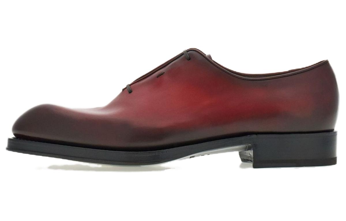 Oxford Almond-toe Shoes Ferragamo, красный