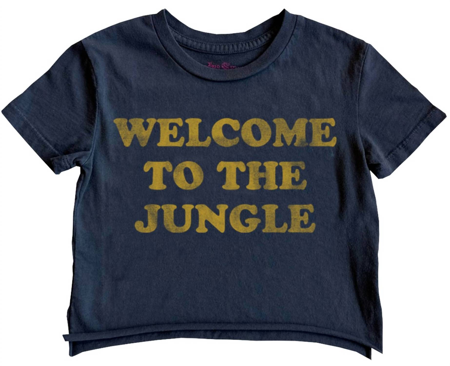 

Футболка Boy's Gnr Welcome To The Jungle Not Quite Crop в цвете Jet Black ROWDY SPROUT