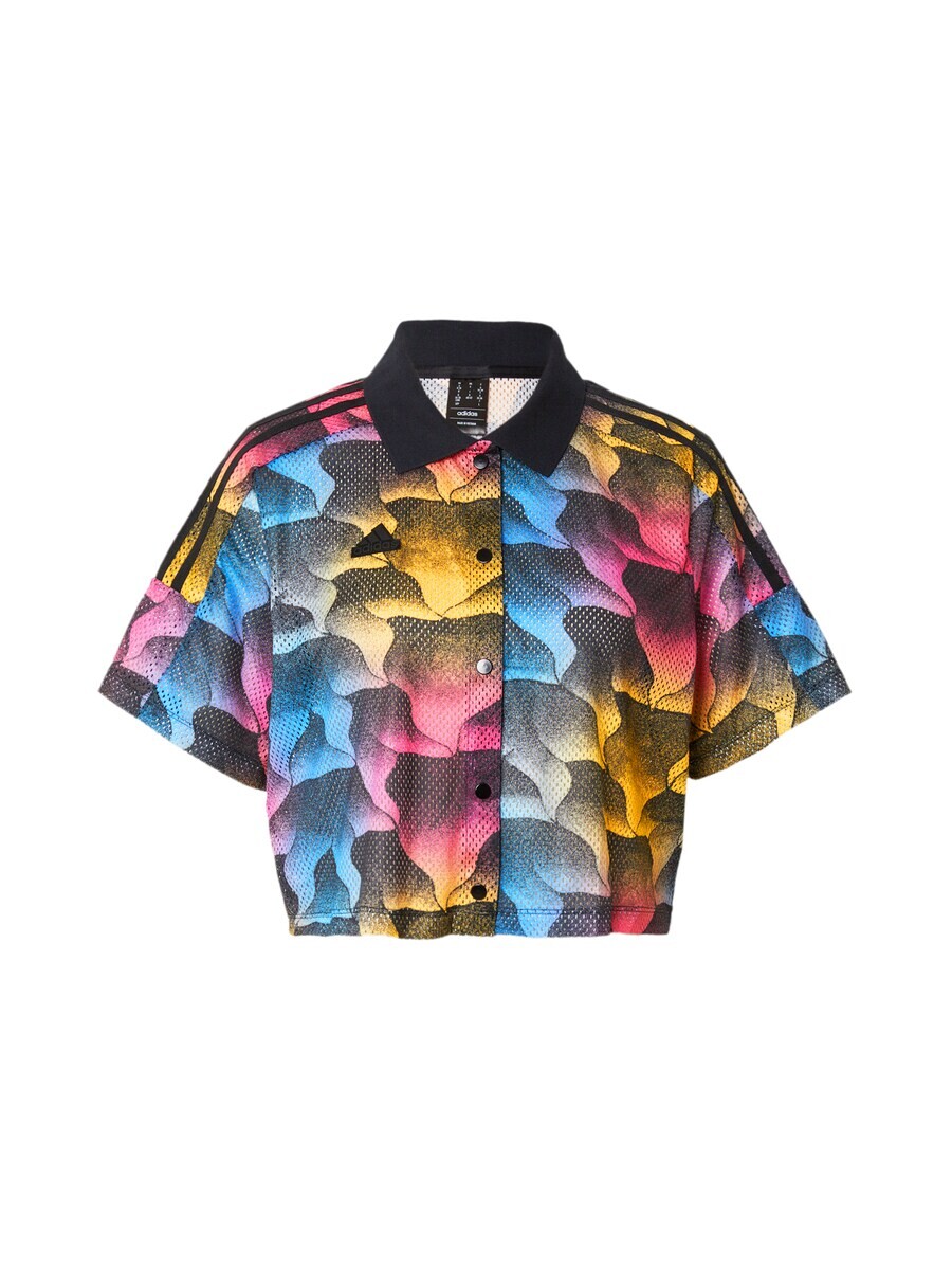 

Спортивная футболка ADIDAS SPORTSWEAR Athletic Button Up TIRO Q2, черный