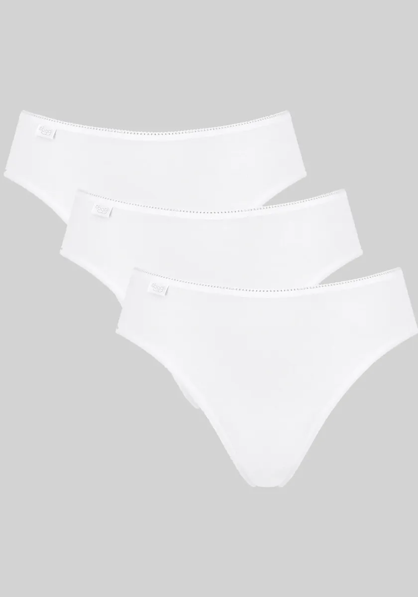 

Трусы-брюки sloggi "24/7 Cotton Tai C3P" (3 шт. в упаковке), высокое качество изготовления, плоские швы, удобный эластичный пояс, белый