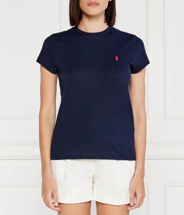 

Футболка женская Polo Ralph Lauren базовая, синий