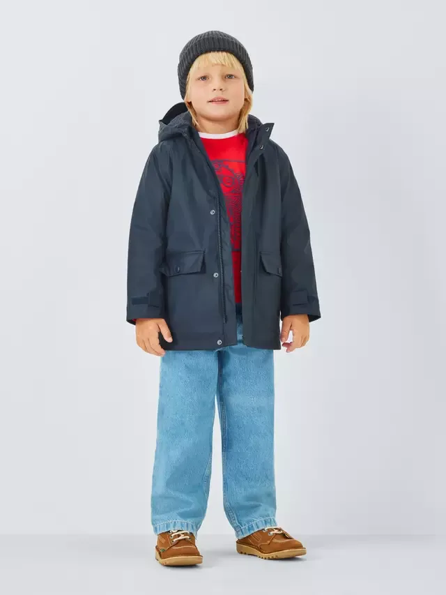 Детский дождевик, устойчивый к воздействию дождя, темно-синий John Lewis — фото 2