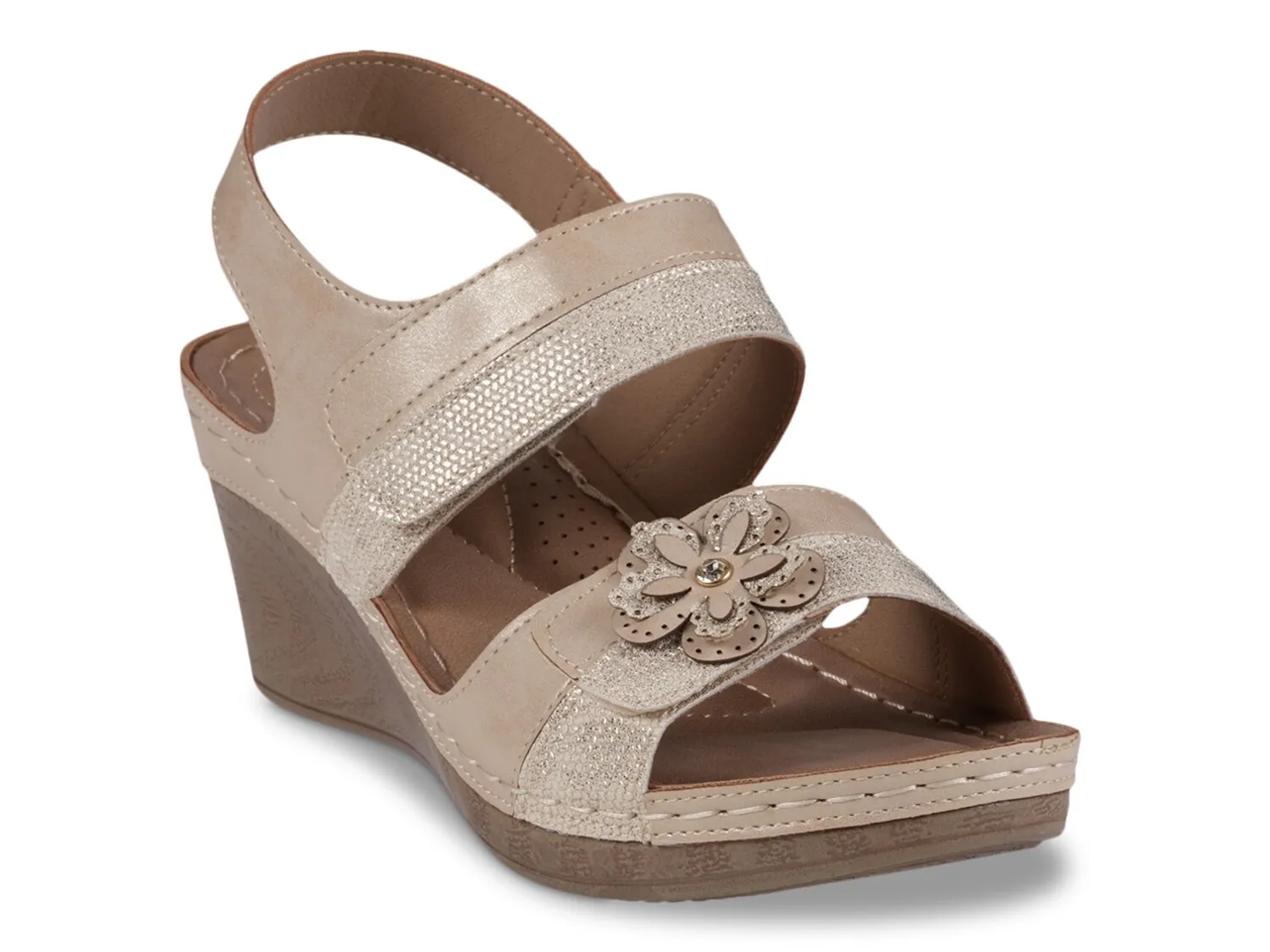 Сандалии Tulip Wedge Sandal Good Choice, золотой/металлик