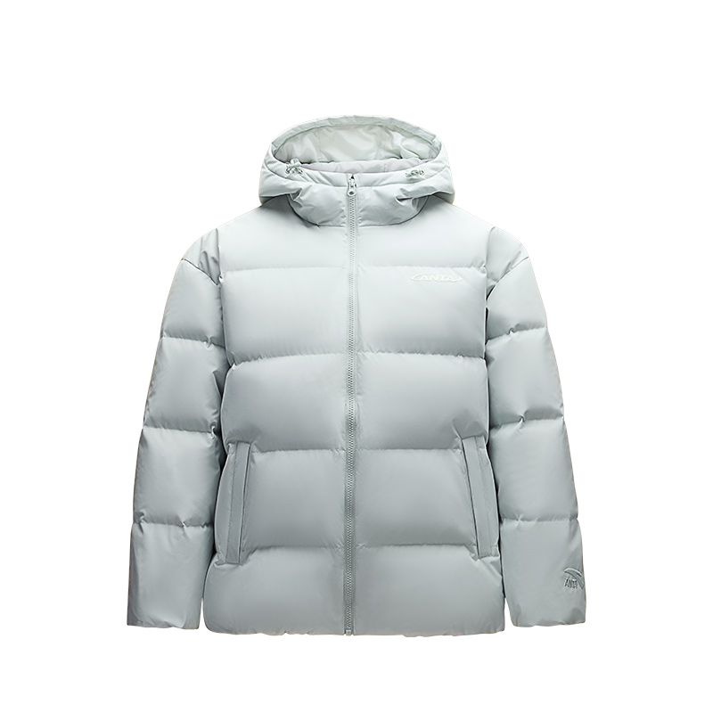 

ANTA Спортивная куртка пуховик женская белая серая зеленая, White Gray Green