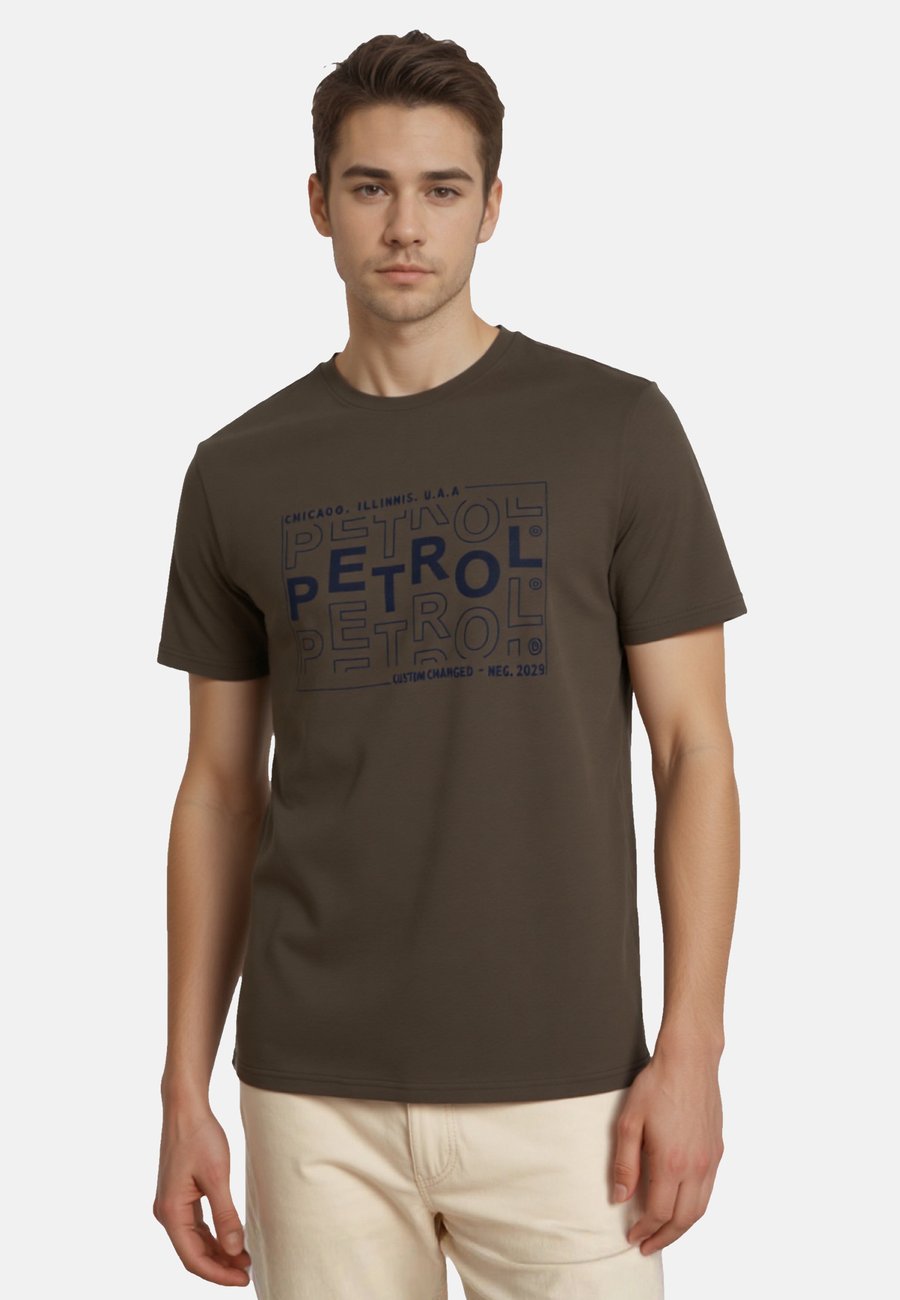 

Футболка Petrol Industries Print T-shirt, Gunmetal /Gunmetal