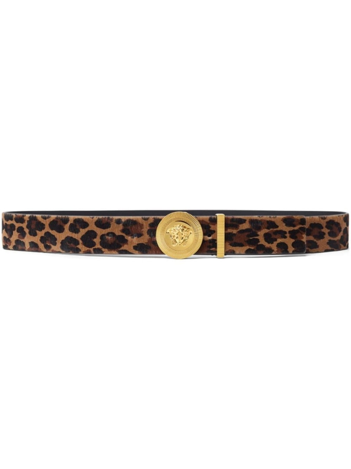 

Versace ремень Medusa Biggie с леопардовым принтом, коричневый