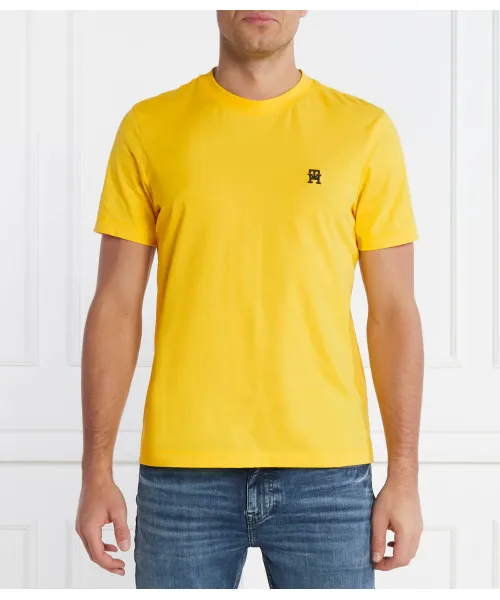 

Футболка с монограммой imd tee Regular fit Tommy Hilfiger, желтый