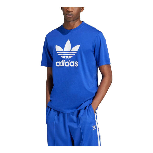 

Футболка adicolor trefoil футболка азиатские размеры Adidas, синий