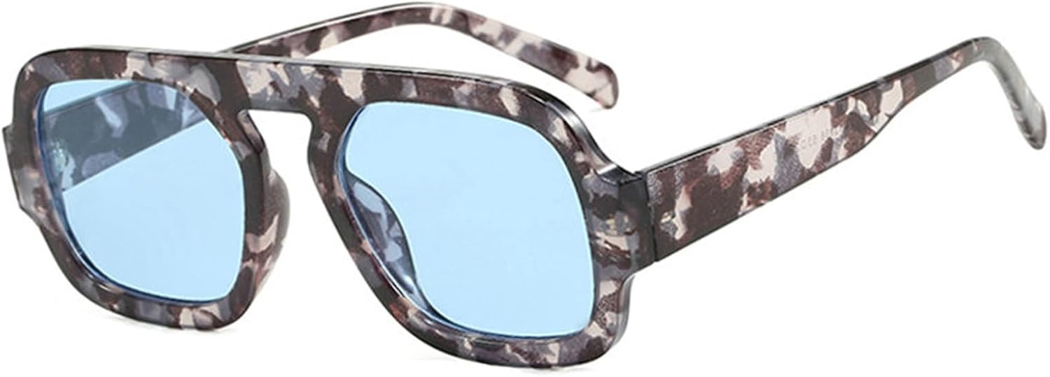 

Ретро квадратные солнцезащитные очки для женщин, модные градиентные оттенки, защита от УФ-излучения UV400, для мужчин, панк, оранжево-желтые солнцезащитные очки helena, C3