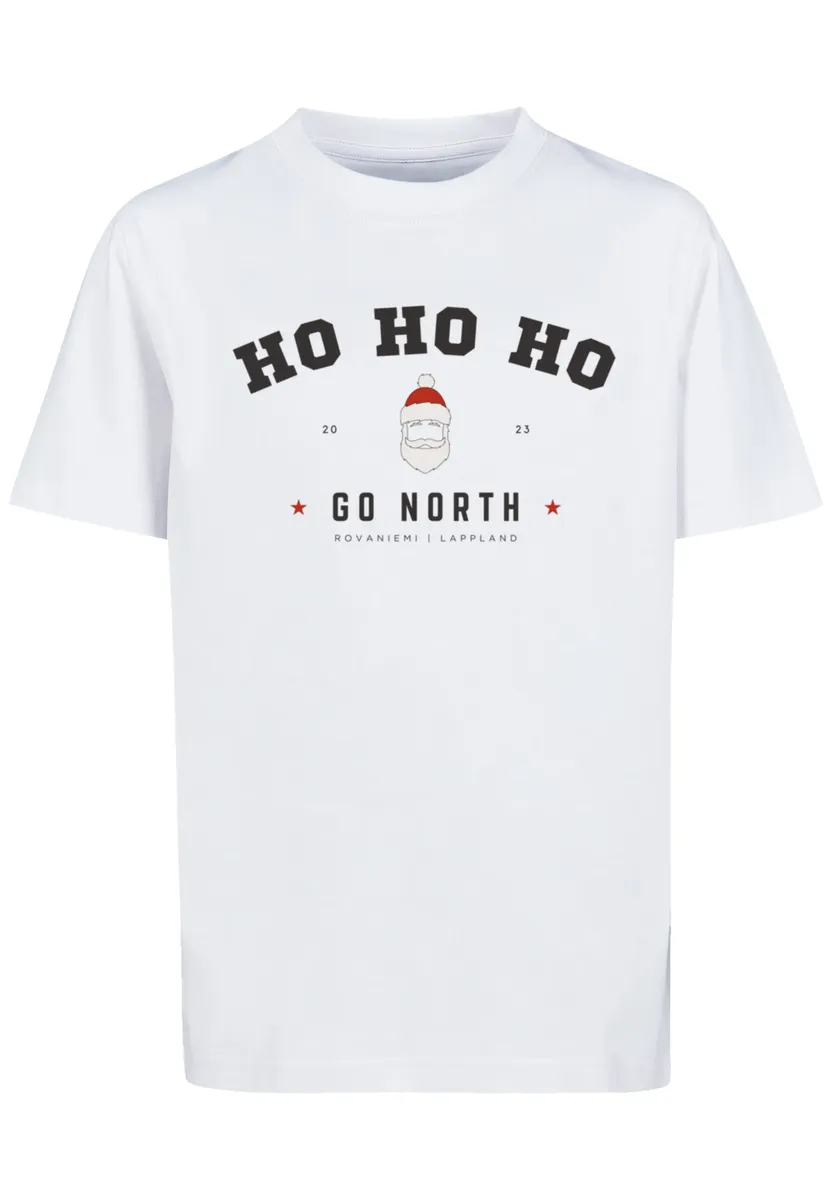 

F4NT4STIC Футболка "Ho Ho Ho Santa Claus Christmas", Рождество, подарок, логотип, белый