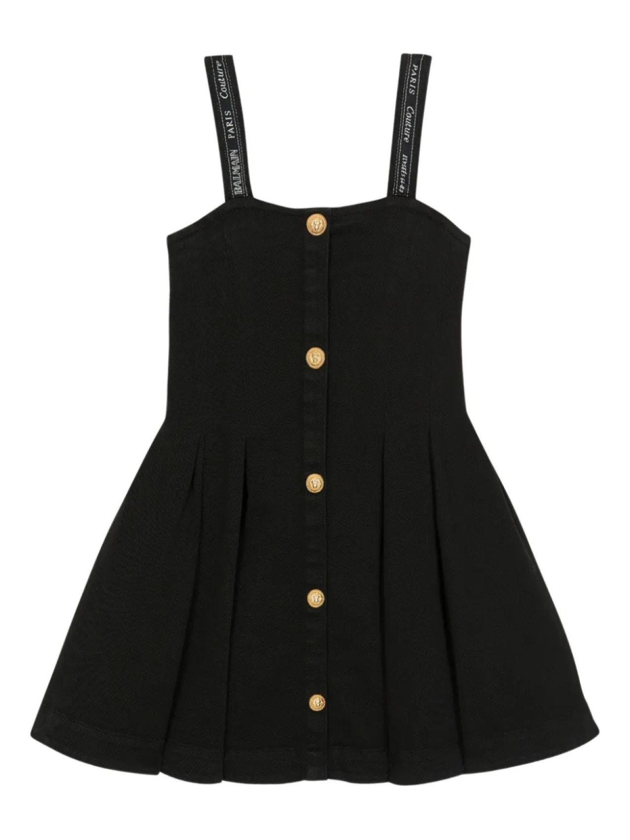 

Balmain Kids платье с логотипом, черный