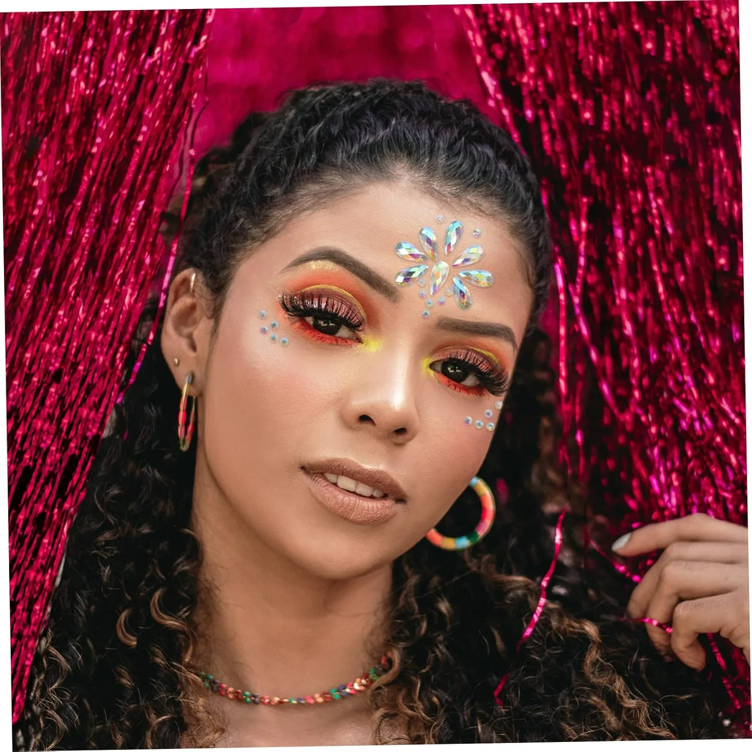 Набор для макияжа с блестками Nulylu 7 наборов — фото 3