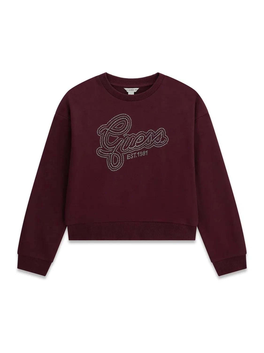 Толстовка Guess бордового цвета