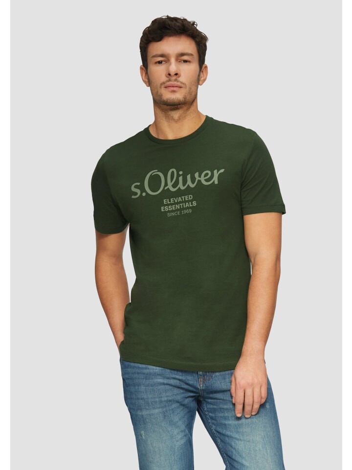 

Футболка s.Oliver T-Shirt kurzarm, оливковый