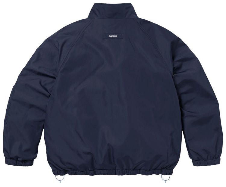 Двусторонняя спортивная куртка Supreme Polartec, темно-синяя — фото 2
