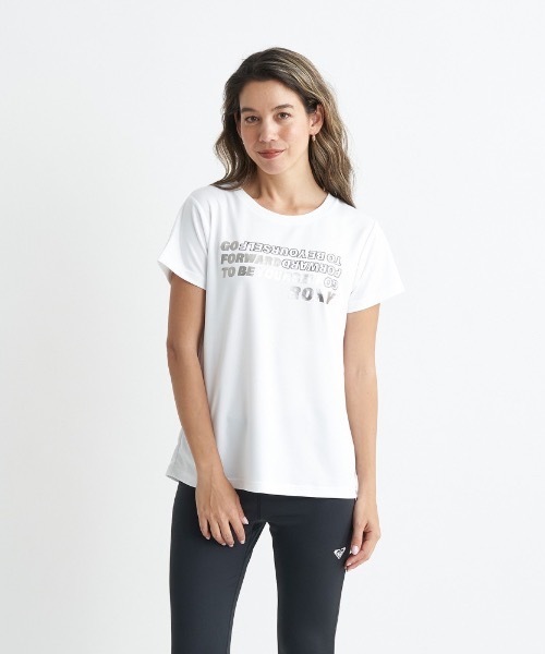 

Спортивная футболка быстросохнущая с УФ-защитой, крой бокс ROXY, белый