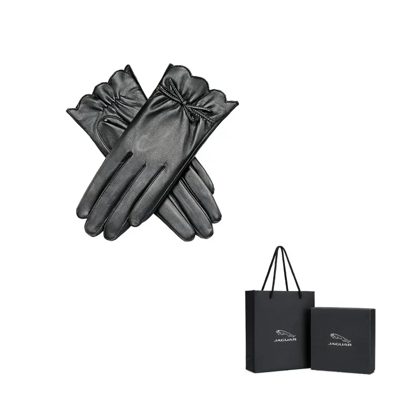 

JAGUAR Женские перчатки из овчины, Black
