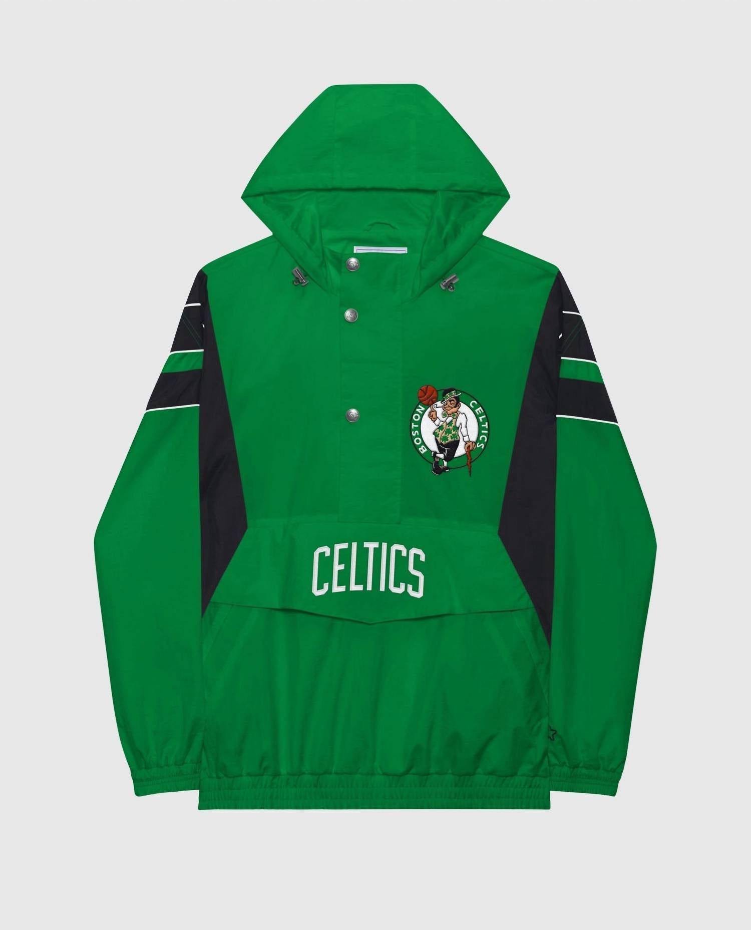 

Мужская полузастегивающаяся куртка Boston Celtics домашняя в зеленом цвете Starter