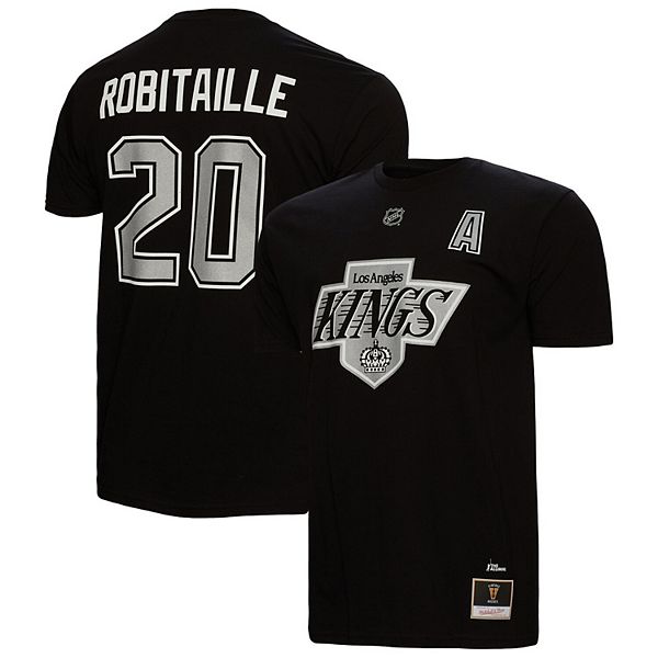 

Футболка мужская Luc Robitaille черная Los Angeles Kings с именем и номером Mitchell & Ness