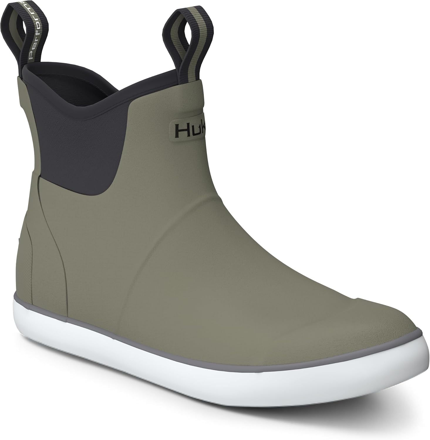 

Мужские ботинки HUK Rogue Wave, высокопроизводительная обувь для рыбалки и работы на палубе, Solid - Moss