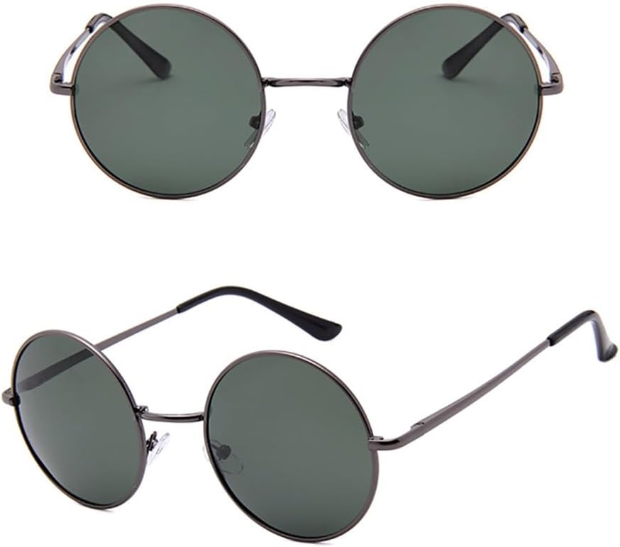 

Поляризованные круглые металлические солнцезащитные очки, повседневные солнцезащитные очки для женщин в стиле ретро с защитой от УФ-излучения UV400 для мужчин, черные солнцезащитные очки VFDHN, 6 Grey Jasper