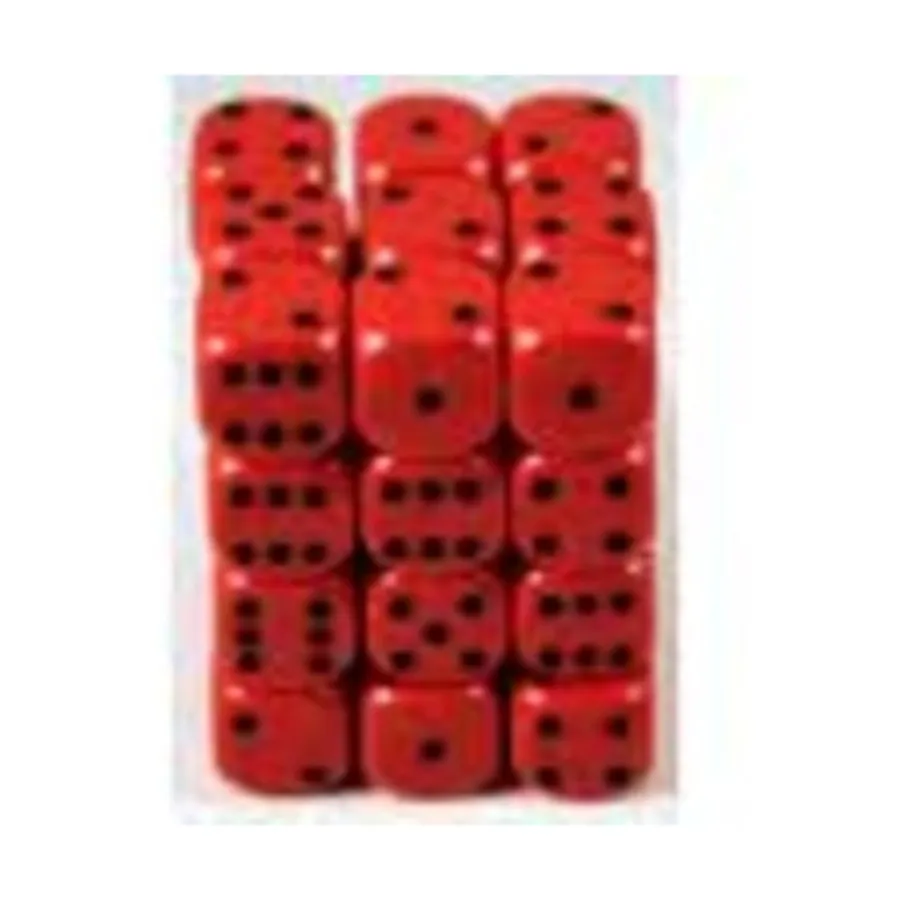 

d6 12 мм Красный с черным (36), Dice - Opaque - d6 12mm (Chessex)