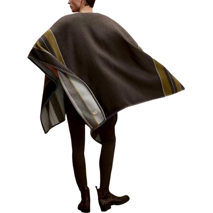 HERMES Cloaks Мужская Светло-серая Moderate — фото 3