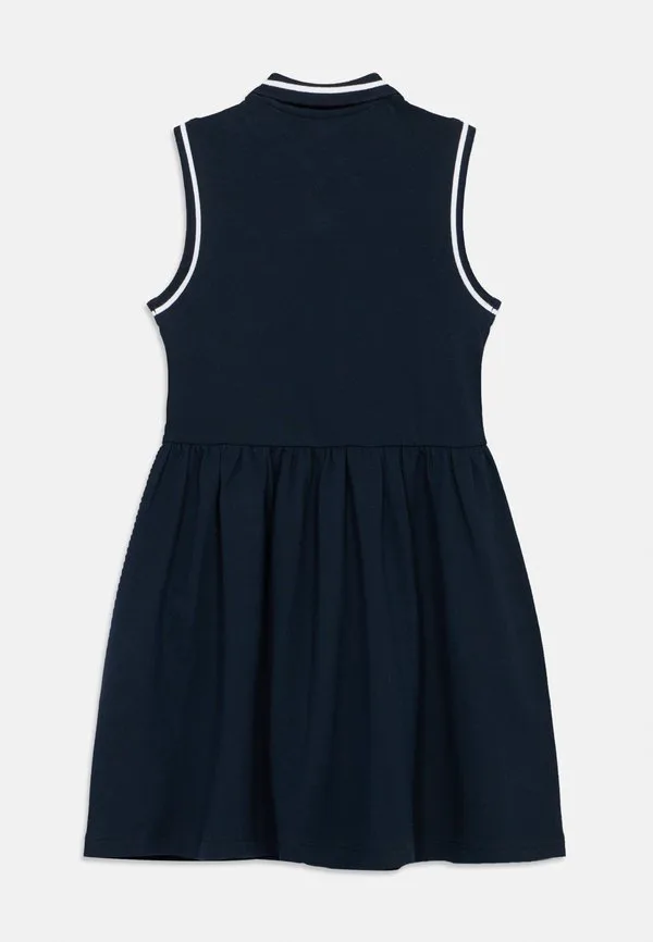 Адаптируемое повседневное платье-поло из пике без рукавов Tommy Hilfiger, Dark Night Navy — фото 2