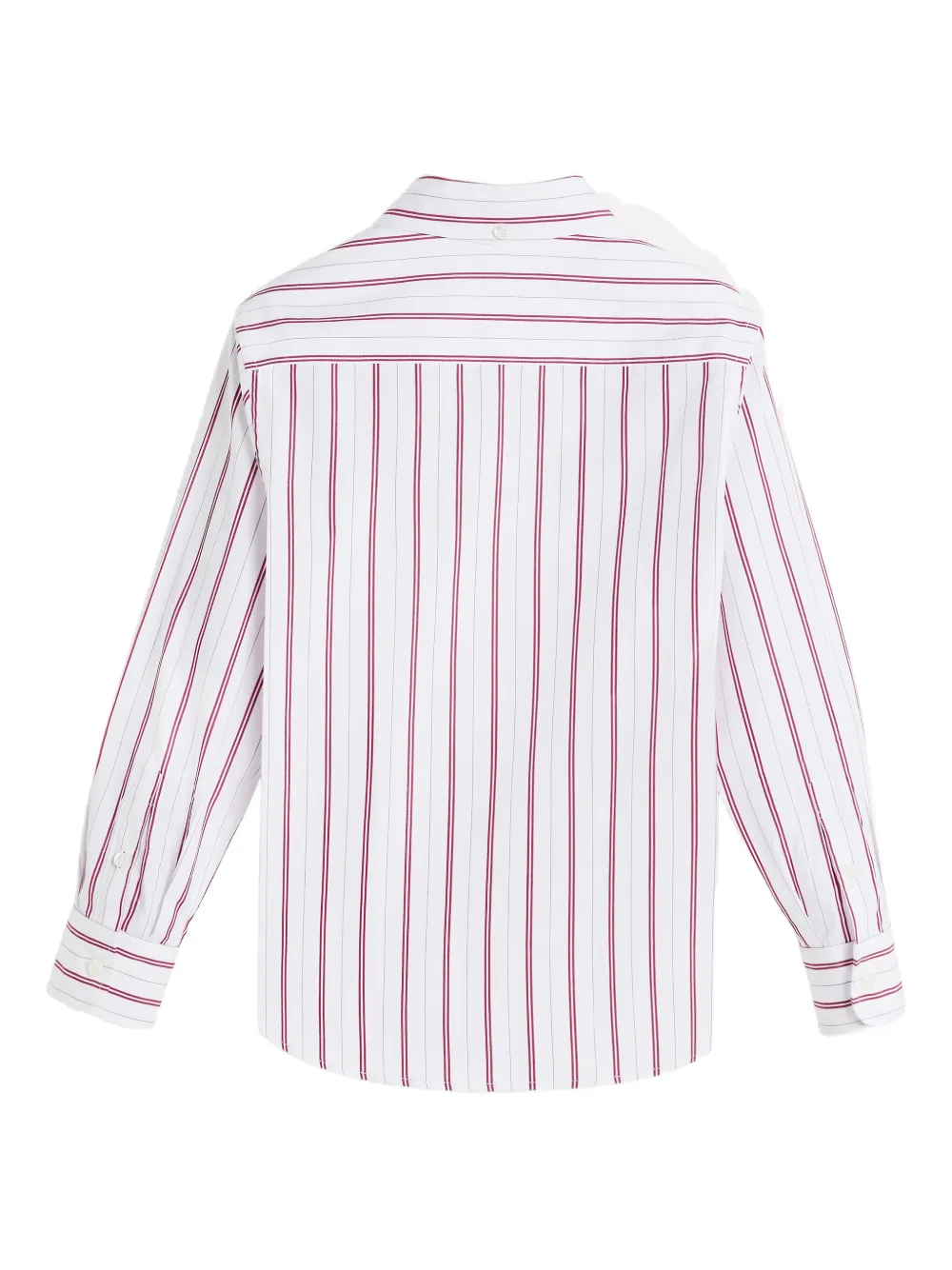 Полосатая рубашка на пуговицах Brunello Cucinelli Kids, белый — фото 2