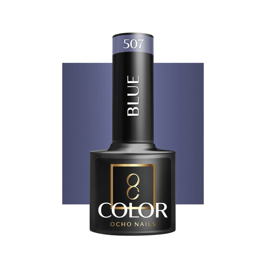 

OCHO NAILS Гибридный лак для ногтей синий 507 -5 г Active Shop