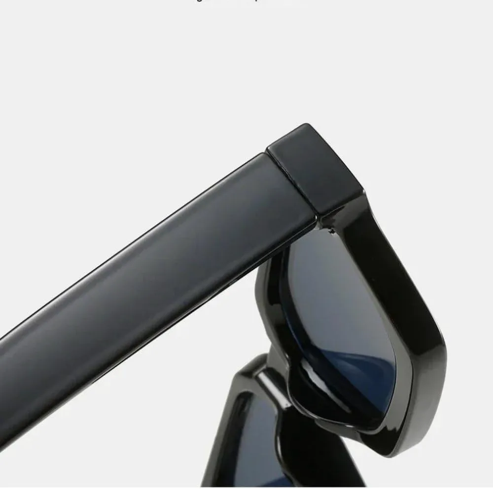 

Модные квадратные женские солнцезащитные очки класса люкс в стиле ретро с градиентом синего цвета, модные мужские солнцезащитные очки GHVWYX, Black Yellow