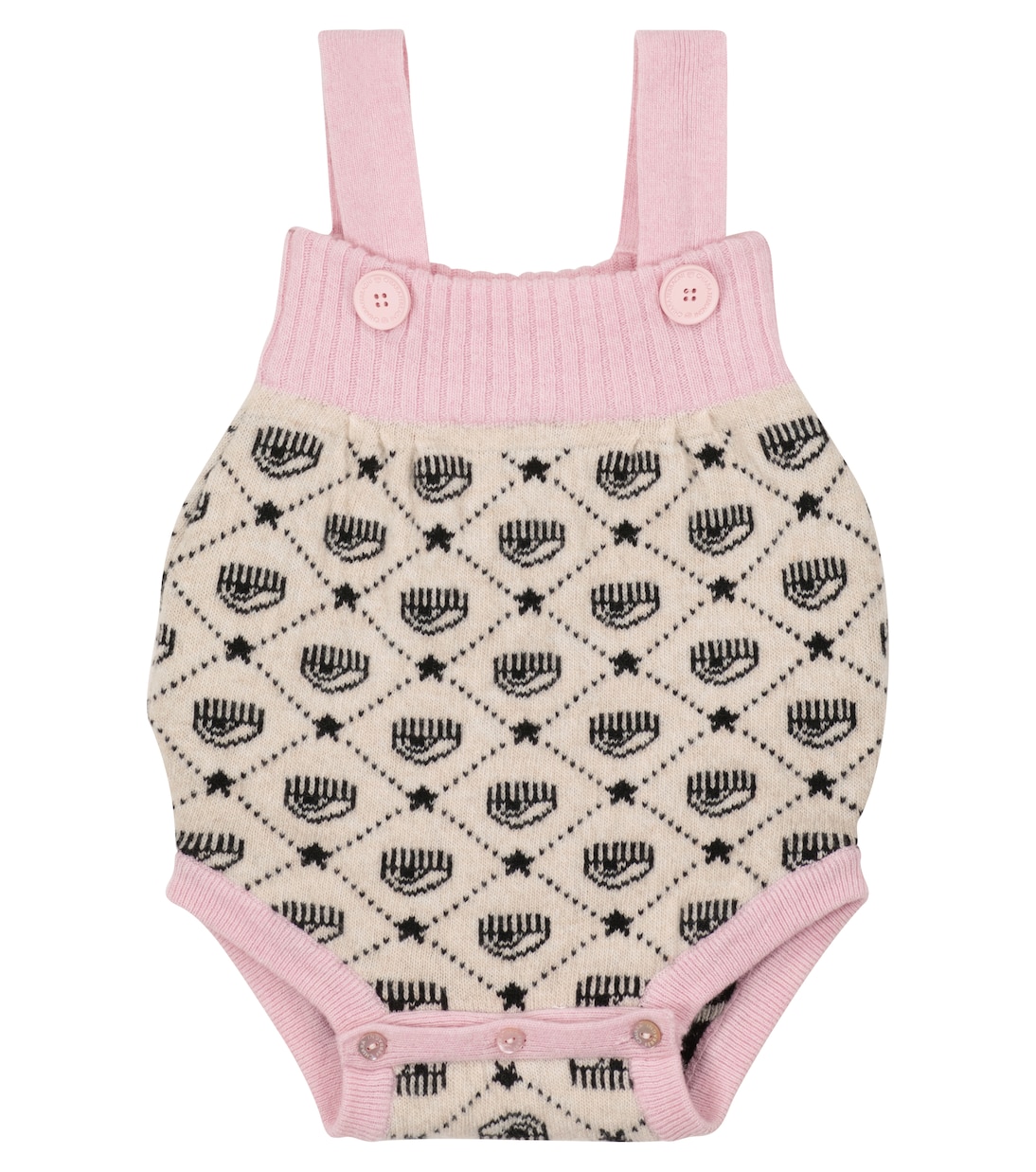 

Боди Baby Eyestar из коллаборации с Chiara Ferragni Monnalisa, Ecru+Rosa