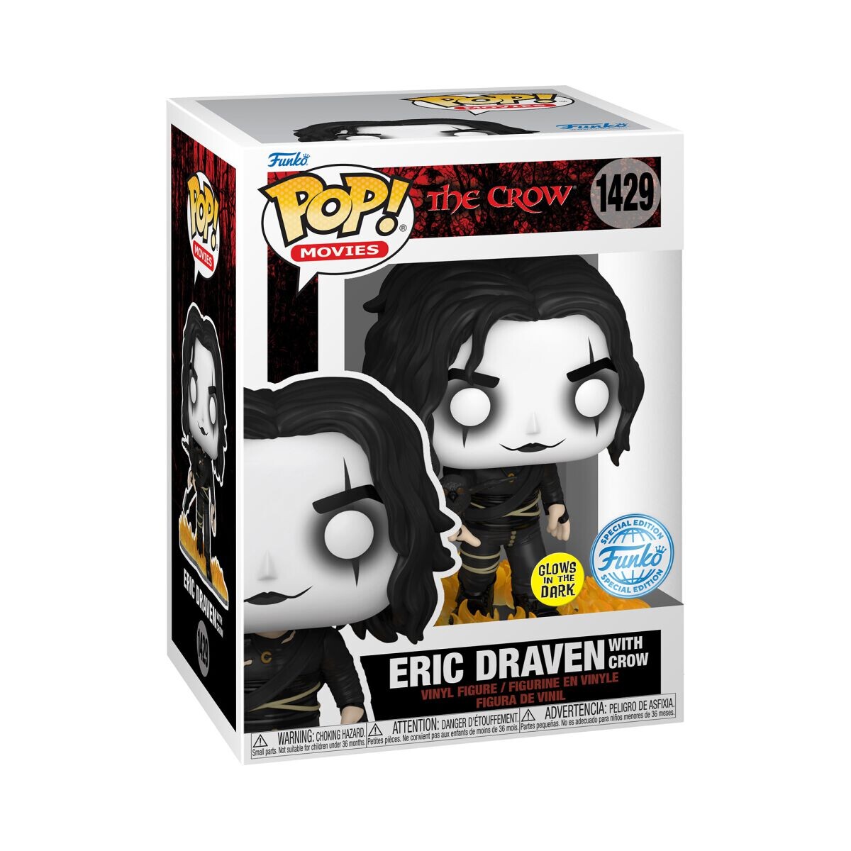

Виниловая фигурка Eric Draven with Crow (Glow in the Dark) Vinyl Figur 1429 от The Crow