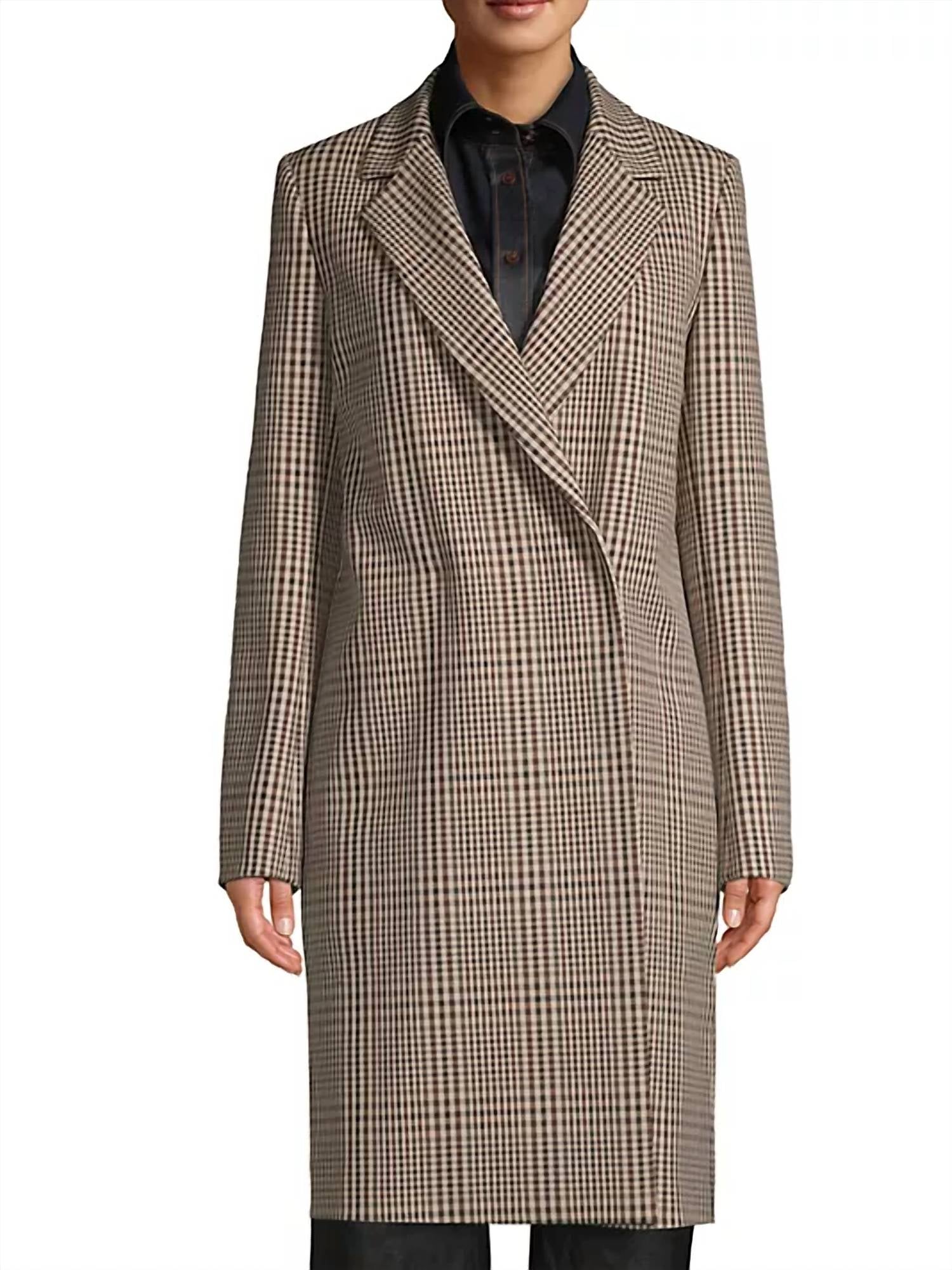 

Пальто в клетку Emmalyse Multi Melba Lafayette 148