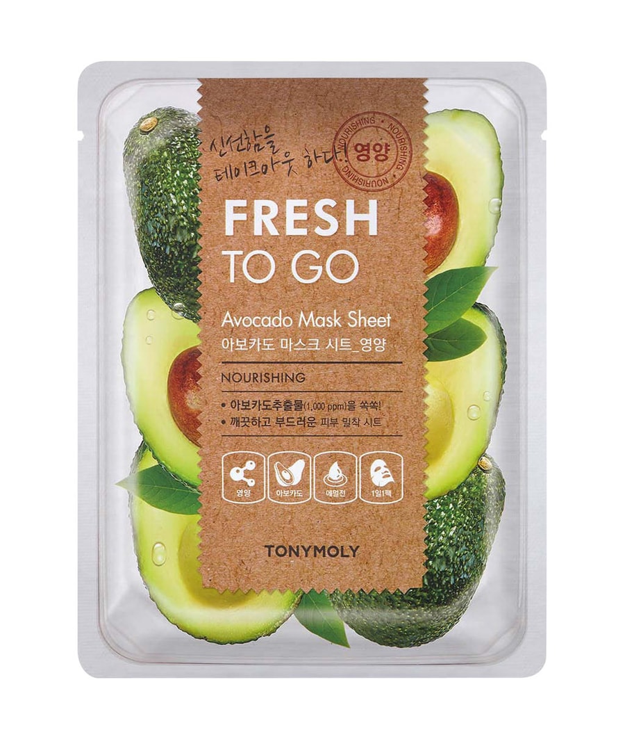 

Медицинская маска TONYMOLY Fresh To Go Avocado Mask Sheet, 25g