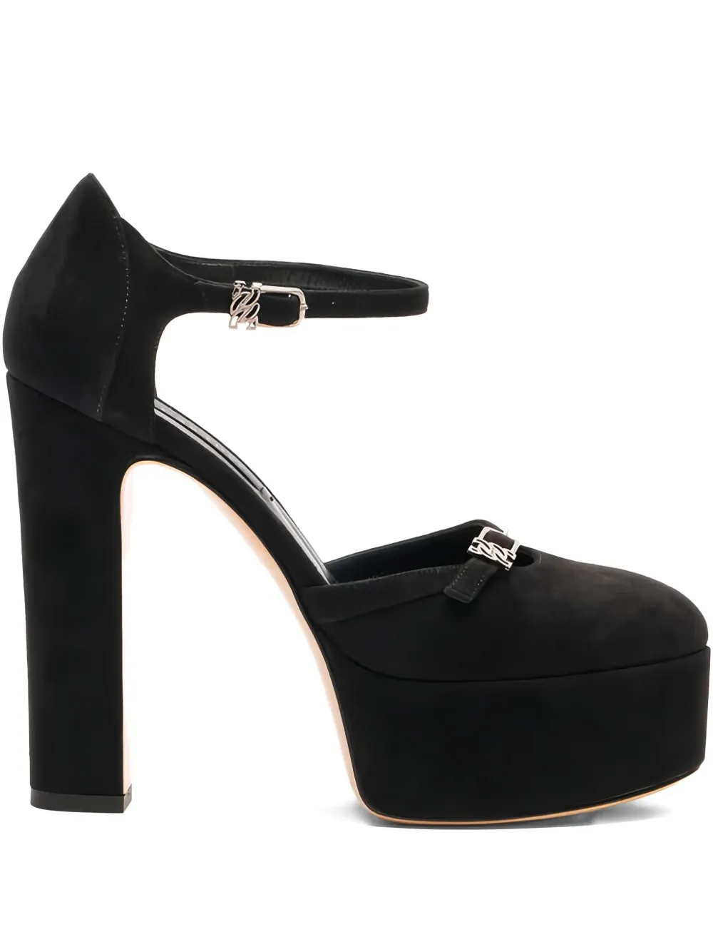 Туфли Patty 130 на платформе Casadei, черный