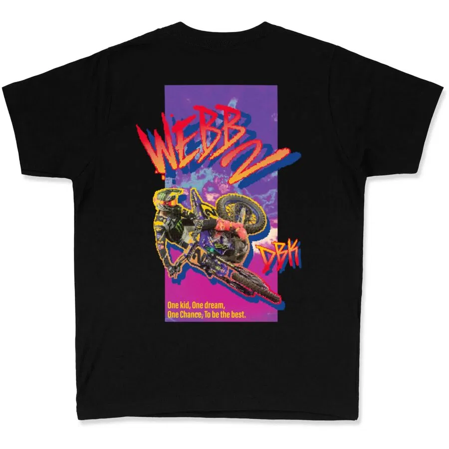 Детская футболка Rad CW2 Dirt Bike Kidz, Black — фото 3