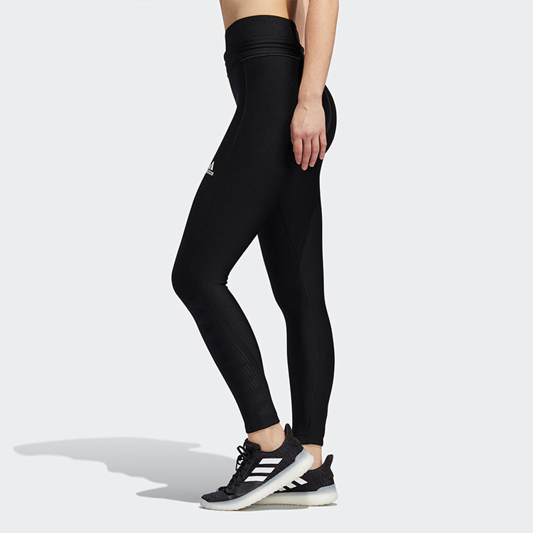 Брюки (WMNS) adidas High Waist Sports Training Leggings Black — фото 4