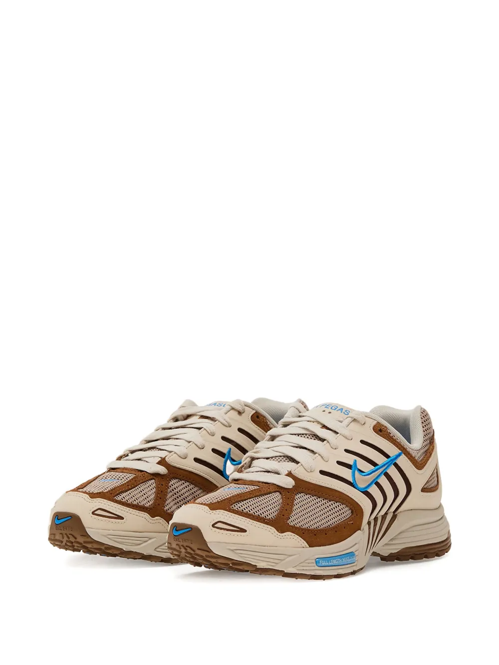 Полосатые кроссовки Air Pegasus 2005 Nike, коричневый — фото 2