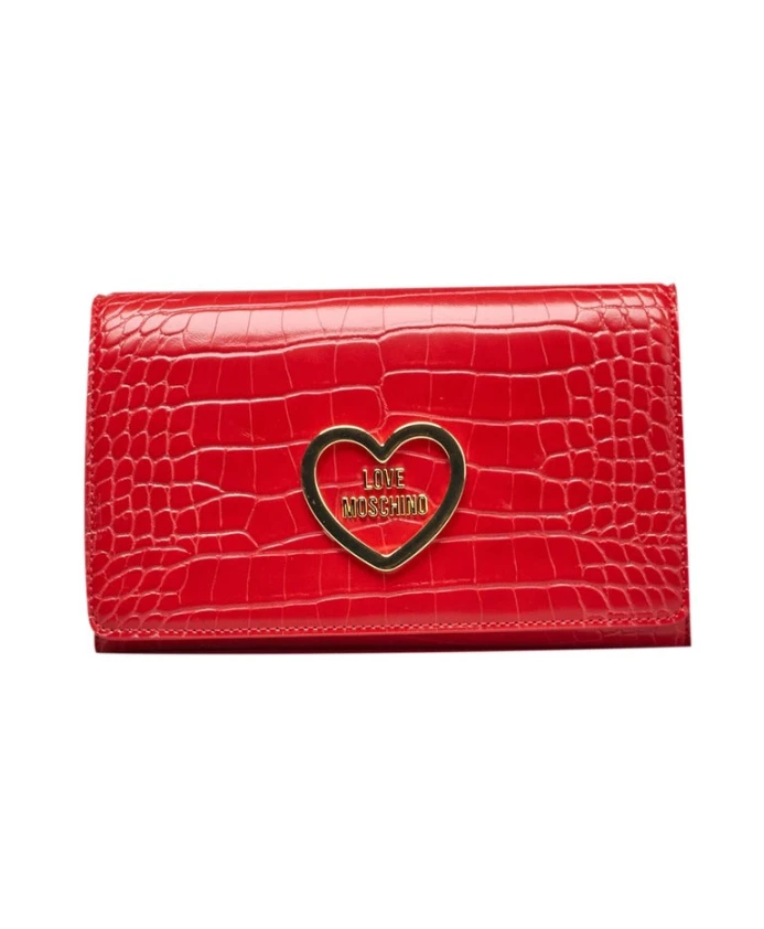 

Сумка через плечо на цепочке с логотипом спереди Love Moschino, красный