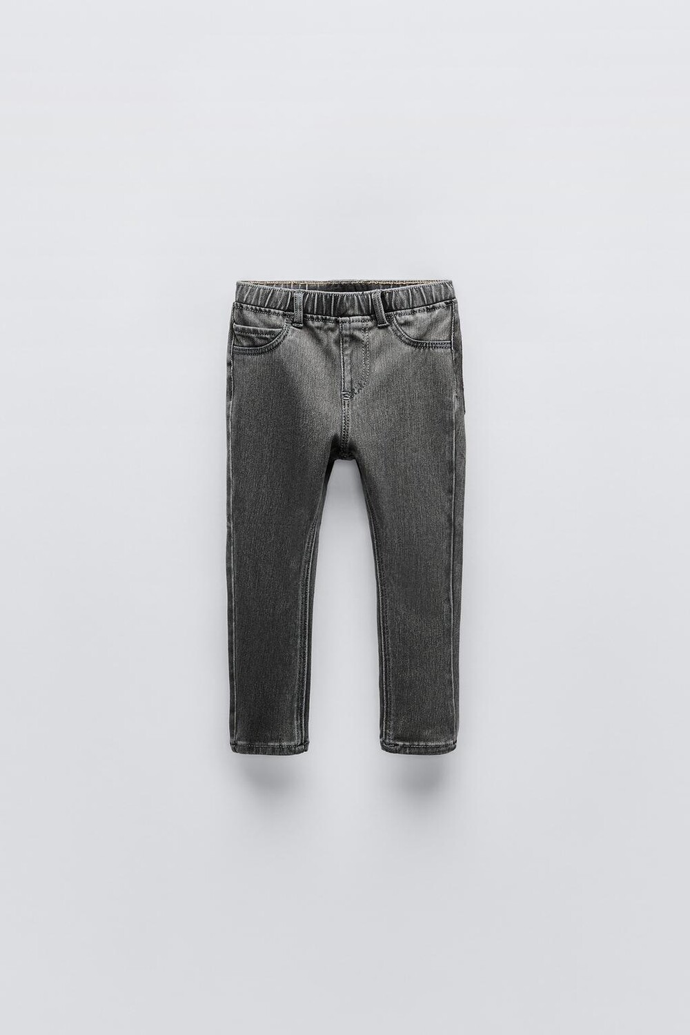 Джинсовые леггинсы ZARA, серый