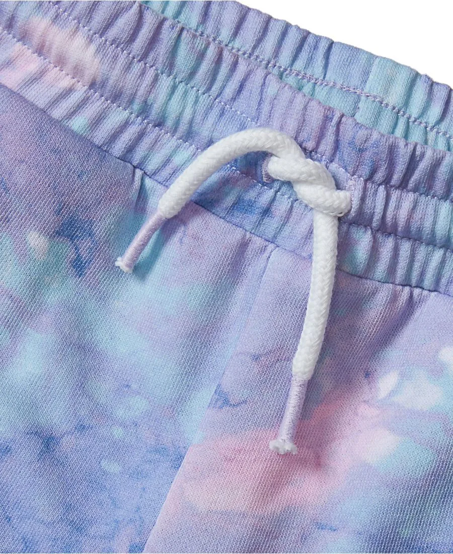 Шорты Big Girls Plus Camp Shorts Lands' End, watercolor bubbles/фиолетовый — фото 2