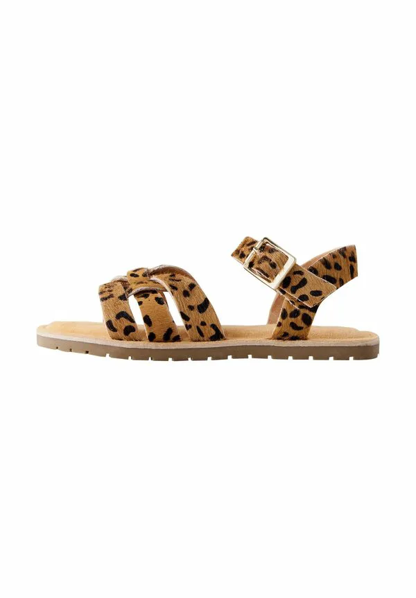 Сандалии с широкой колодкой Next, Brown Leopard Print