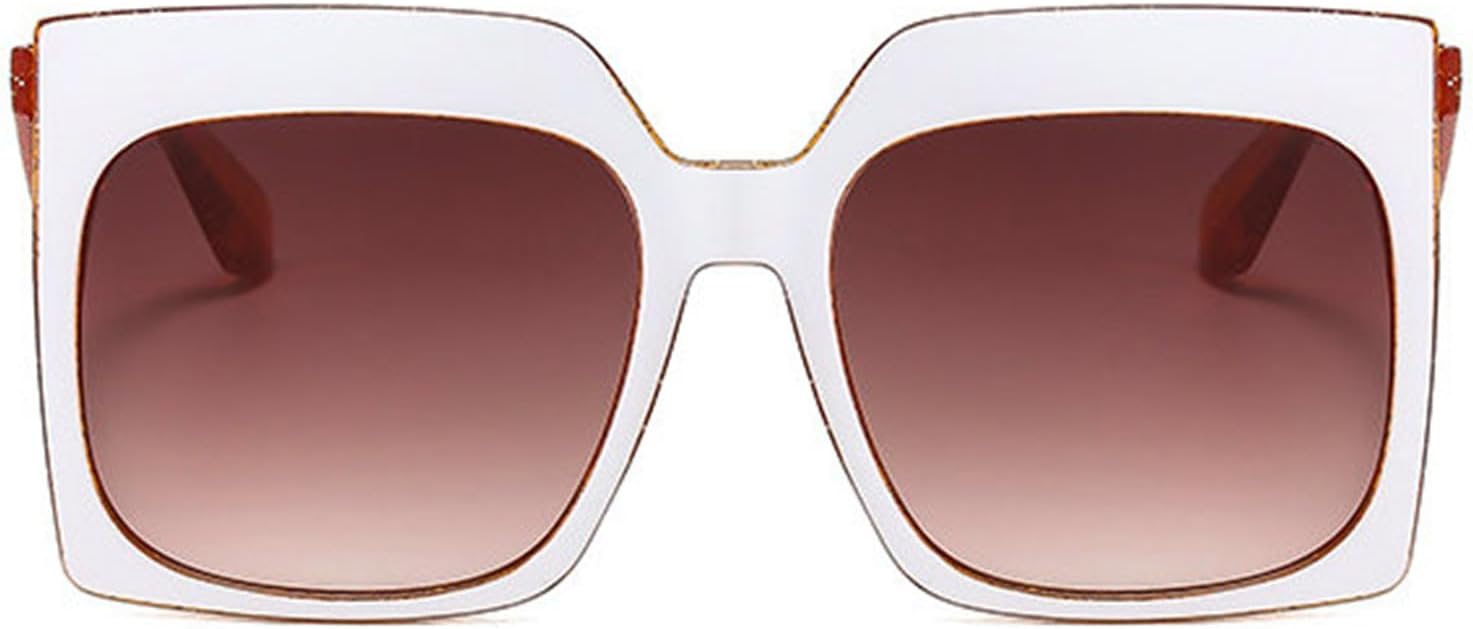 

Солнцезащитные очки Willochra Square Oversized конфетного цвета для женщин, модные солнцезащитные очки в большой оправе с градиентным переходом цвета «кошачий глаз», женские солнцезащитные очки F25, Orange