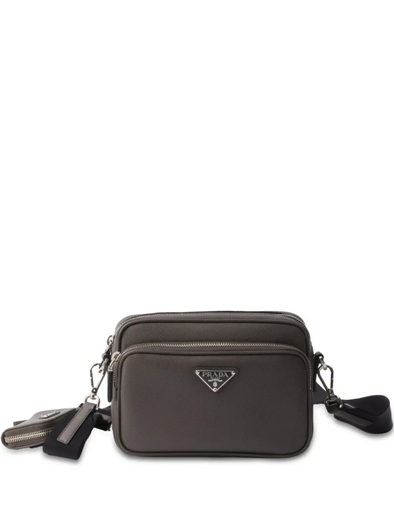 

Prada фактурная сумка через плечо, серый