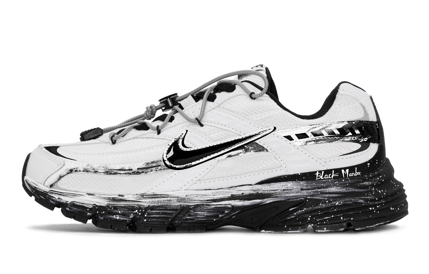 

Nike Дышащие и легкие низкие кроссовки для бега Unisex Black White - Black White, цвет Black White