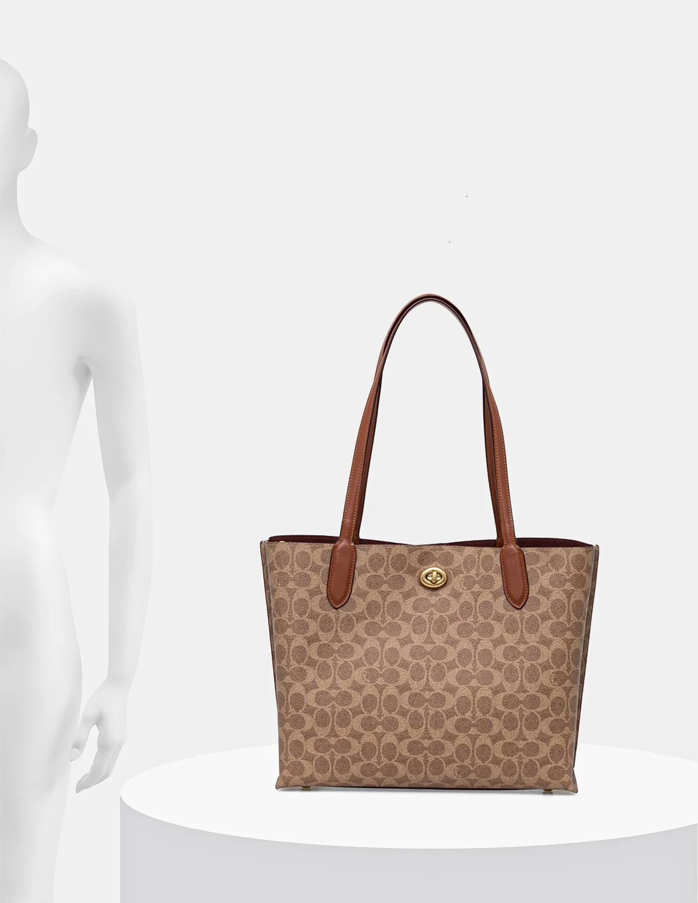 

Кожаная сумочка Coach, коричневый