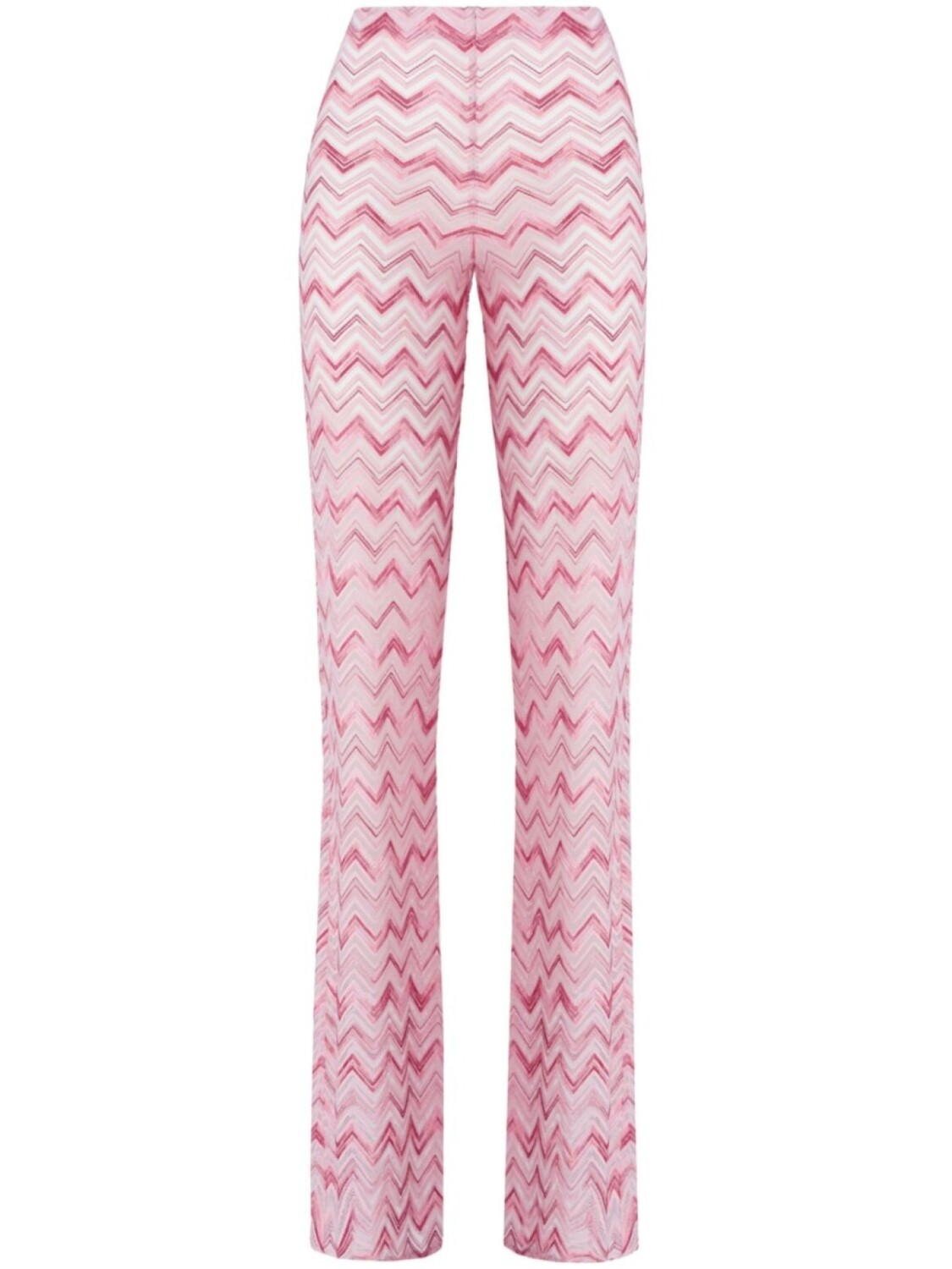 

Брюки клеш Missoni с зигзагообразным узором, розовый
